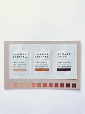 10/$10 Summer Fridays Sheer Skin Tint Sample Trio